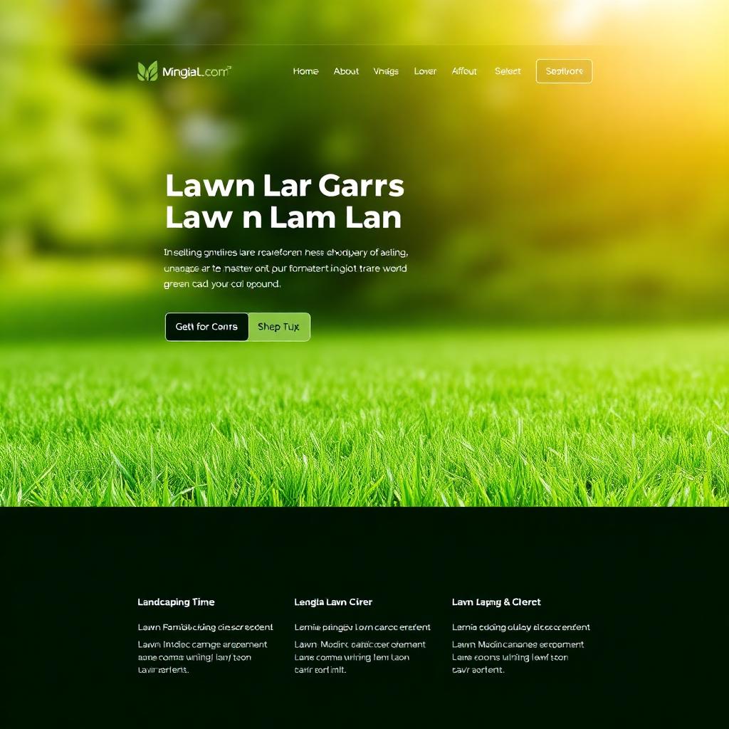 Greenblade Lawn Care website preview
