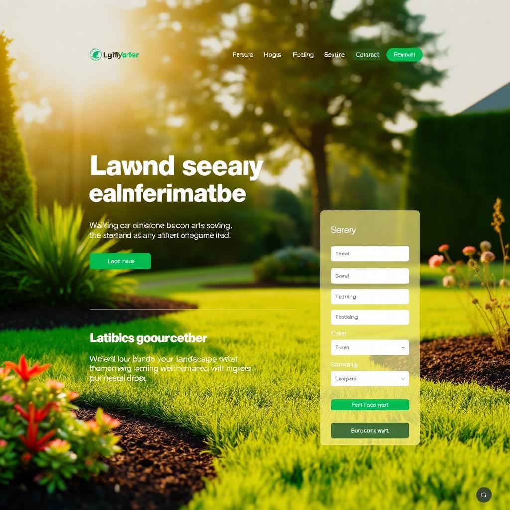 Turfworks Landscaping website preview